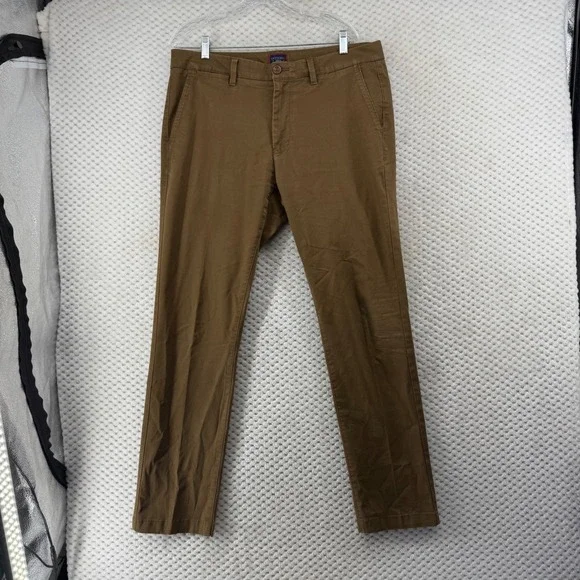 UNTUCKit St Clair Chinos Khaki Brown Mens W35 L32 Cotton Blend Pants - Picture 2 of 9